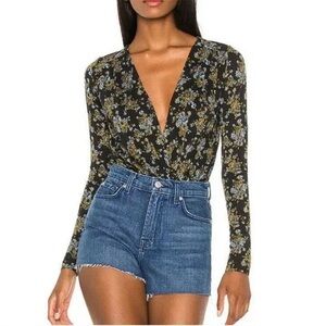 Free People Turnt Bodysuit Floral